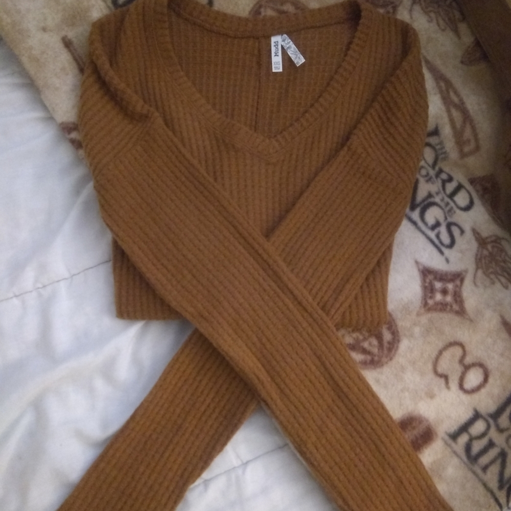 Waffle-Knit Sweater